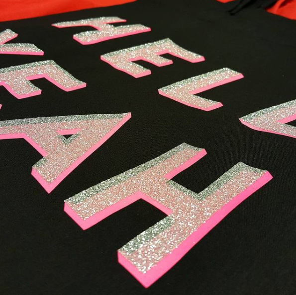 Sparkly print and holiday and tour wear