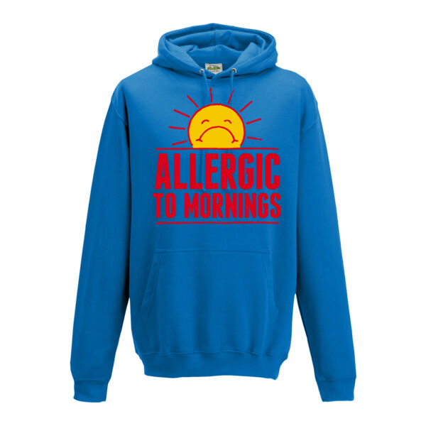 Allergic To Mornings Unisex Hoodie Thumbnail