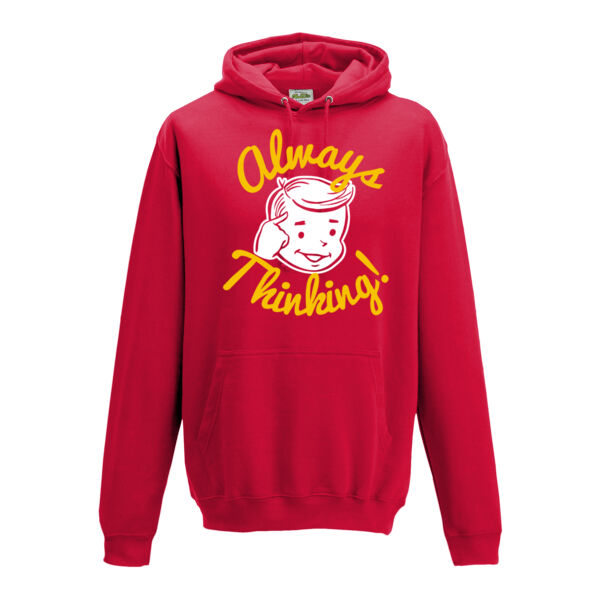 Always Thinking Unisex Hoodie Thumbnail